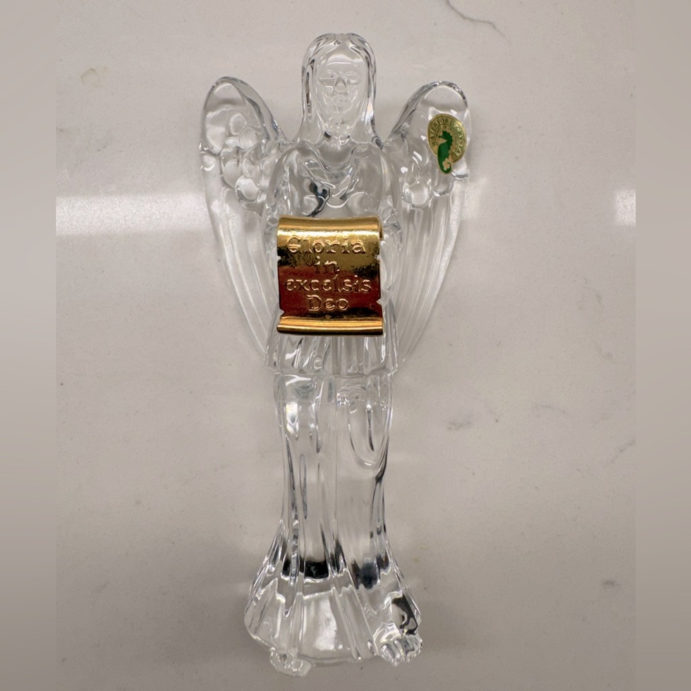 Waterford Crystal Millennium Nativity Angel Figurine Gloria Excelsis Deo